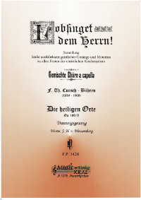 Die heiligen Orte, (Trauungsgesang),op. 169/8